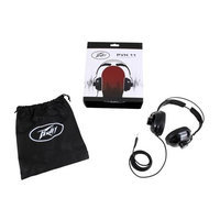 Peavey PVH 11 Dynamic Closed-Back Design Headphones, Stereo 3.5mm Cable Connector, 40mm (1.57