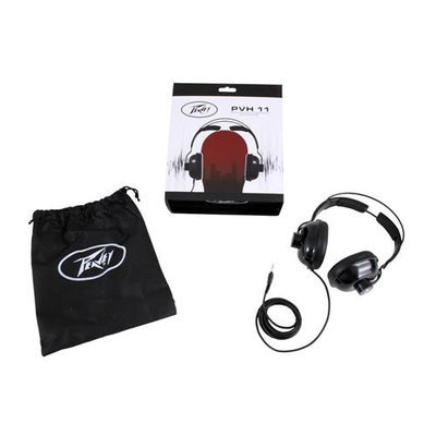 Peavey PVH 11 Dynamic Closed-Back Design Headphones, Stereo 3.5mm Cable Connector, 40mm (1.57