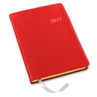 2017 Weekly Desk Red Cartier Planner