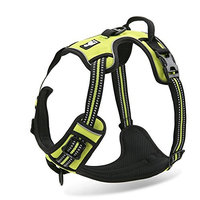 Chai's Choice Best Outdoor Adventure Dog Harness. 3M Reflective Vest Two Leash Attachments. Caution - Please Measure Dog Before Ordering! Matching Leash Collar Available