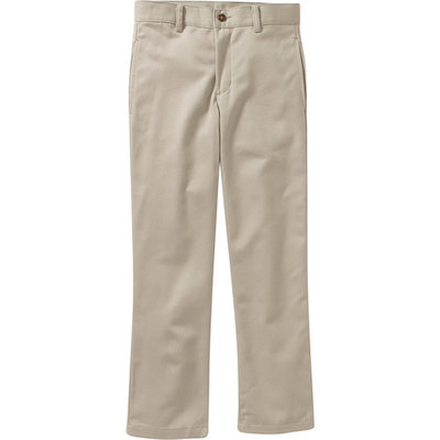 Boys Flat Front Twill Pant With Scotchguard