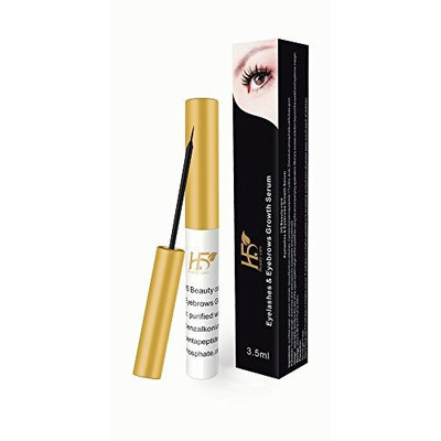 H5Beauty Eyelashe Growth Serum.Eyelash Conditioner Enhancer Treatment Boosts Facial Hair Growth/Longer Lash Stronger Thicker Eyebrows/Anti Hair Fall Breakage''100%Pure Clinical Advanced Formula 3.5 ML
