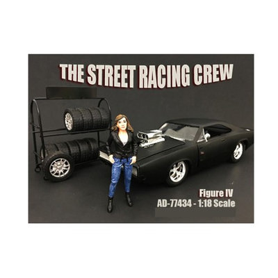 American Diorama 77434 The Street Racing Crew Figure IV for 118 Scale Models