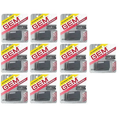 Personna Gem Super Stainless Steel Refill Blades, 10 ct. (Pack of 10) + FREE Assorted Purse Kit/Cosmetic Bag Bonus Gift