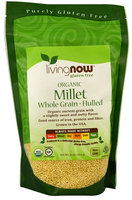 Now Foods NOW Livingnow® Gluten Free Organic Millet - 16 oz pack of 12