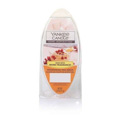 Newell Brands Yankee Candle Home Inspirations Wax Melts, Pumpkin Berry Parfait, 6-Pack