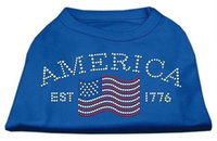 Ahi Classic American Rhinestone Shirts Blue Med (12)