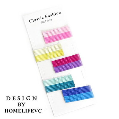 Card of 50 Rainbow candy color clip hairpin Bobby Pins Long Hair Pins Bun Pins Hair Grips