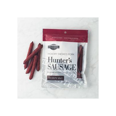 Omaha Steaks 1 (4 oz. pkg.) Teriyaki Pork Hunter's Sausage