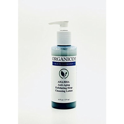 ORGANICOLAB, Anti Aging AHA/BHA Exfoliating Deep Cleansing Lotion, 6 Fl.Oz