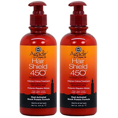 Agadir Argan Oil Hair Shield 450 Plus Intense Crème Treatment 10oz (Pack of 2)