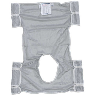 Drive Medical Patient Lift Sling with Commode Opening, Dacron