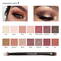 YJYdada FOCALLURE 14 Colors Pearlized Color Eyeshadow Powder Eye Shadow Palette Set