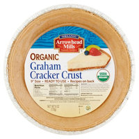 Arrowhead Mills Organic Graham Cracker Crust, 6 oz, 12 pack