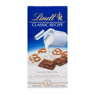 Lindt Classic Recipe A000487 Milk Chocolate & Pretzel Bars 12 Ct.
