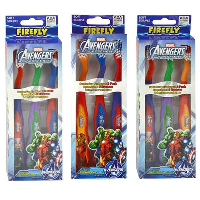 18 ct Marvel Avengers Toothbrushes (with Suction Cup): Assorted, Random (Hulk, Captain America, Iron Man, Thor)