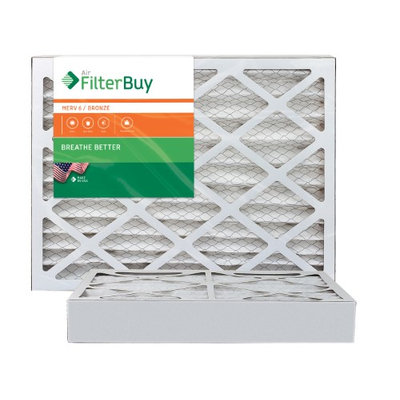 AFB Bronze MERV 6 18x18x4 Pleated AC Furnace Air Filter. Filters. 100% produced in the USA. (Pack of 2)