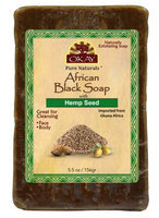 OKAY African Black Soap Hemp Seed 156 g - 5.5 oz