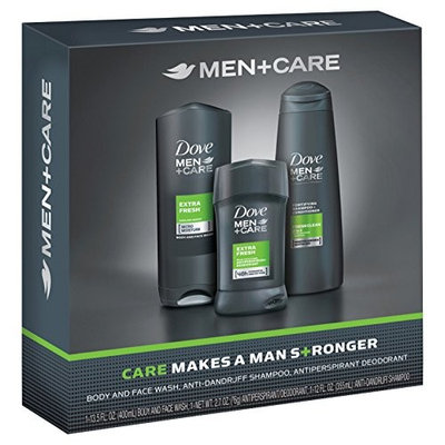 Dove Men+Care Extra Fresh Bath and Body Gift Set (3Pcs)