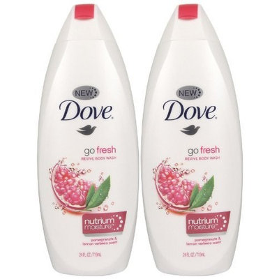 Dove Go Fresh Body Wash, Cool Moisture, 24 oz, 2 pk