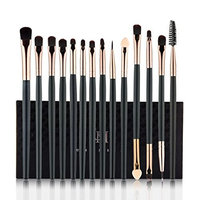 callm 14 PCs Makeup Brush Sets Makeup Brushes Kits Foundation Cosmetic Powder Professional Toiletry Travel Make Up Tools (black)