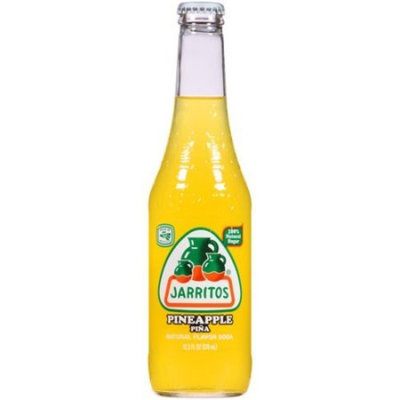 Jarritos Pineapple Natural Flavor Soda, 12.5 fl oz, (Pack of 24)
