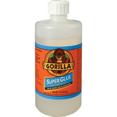 Gorilla® Super Glue, 16 oz., Translucent, 1/Case