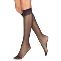 Silk Reflections Womens Knee High Reinforce Toe 2 Pack