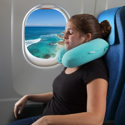 Trademark Global Llc Memory Foam Travel Pillow- With Gel That Cools for Head/Neck Support with Pillowcase for Sleeping, Traveling, Airplanes, Trains by Somerset Home