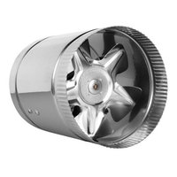 Hydro Crunch 240 CFM 6 in. Inline Duct Booster Fan for Indoor Garden Ventilation