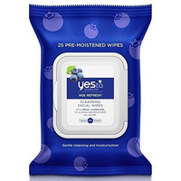 Yes to Blueberries Wipes 25 per pack (PACK OF 4)