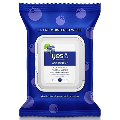 Yes to Blueberries Wipes 25 per pack (PACK OF 4)