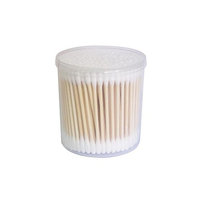 Bamboo Stick Cotton Swab 1200 PCS (6 Packs) - Long-Staple Cotton - Cotton Swabs Double Tipped Cleaning Swab, high Quality Absorbent Cotton - Multi-Functional, Safe, high Absorbency and Hygiene