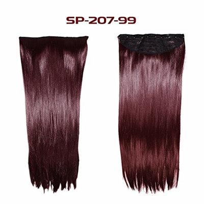 Wrap Around Synthetic Ponytail Clip in Hair Extensions One Piece Magic Paste Pony Tail Long Curly Wavy Soft Silky for Women Fashion and Beauty 18'' 20