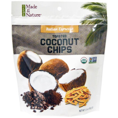 Made in Nature, Organic Toasted Coconut Chips, Italian Espresso, 3.0 oz (pack of 12)