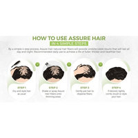 Assure Hair – Hair Building Fibers Made of Patented Natural Plant Fibers – Eliminates the Appearance of Baldness and Thinning Hair for Both Men and Women.