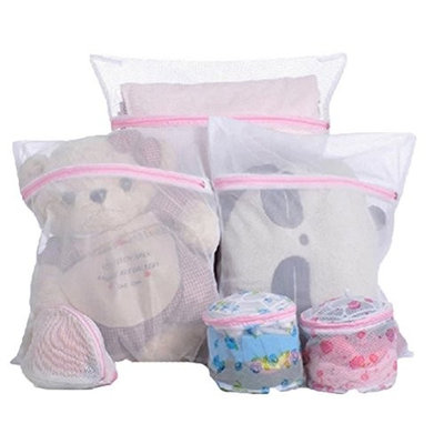HENGSONG 3x Zipped Laundry Washing Mesh Bags Socks Underwear Wash Organizer 1 Large 2 Medium