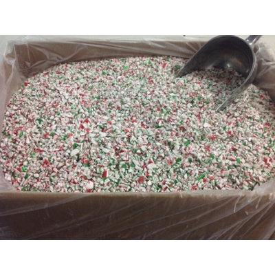 Beulah's Candyland Crushed Mint Red White Green Mint Grind Bakery Topping Sprinkles 2 pounds