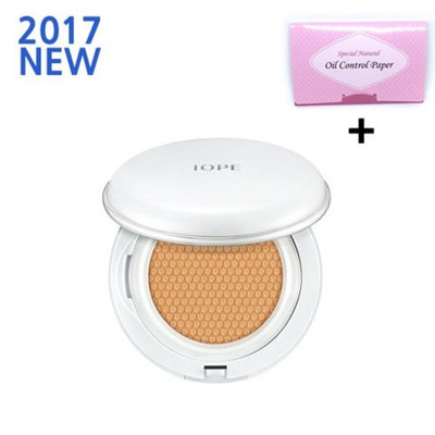 2017 NEW IOPE AIR CUSHION Matte Longwear No.21 Vanilla 0.53oz(15g)+Refill 0.53oz(15g)