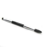 1 Pcs Dual End Makeup Brush Set Eyebrow Eyeshadow Tool Foundation Natural Beauty Palettes Vanity Predilection Popular Eyes Face Colorful Rainbow Hair Highlights Glitter Girls Travel Kit