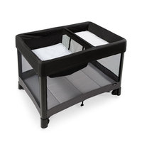 4moms breeze plus portable playard, with removable bassinet and changing station