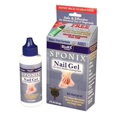 Sponix Nail Gel For Clear Healthy Looking Nails, 2-Ounce Boxes (Pack of 2)