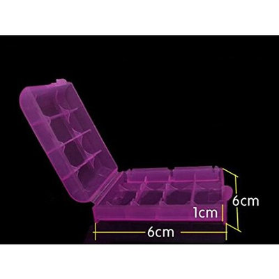Domire Pack of 4 PCS AA / AAA Battery Storage Hard Case Box