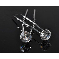 GBSTORE 12 Pcs Transparent Crystal Rhinestones Hair Pins, Beautiful Hair Accessories for Every Occasion