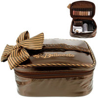 Belloccio Airbrush Makeup Travel Carry Bag Brown Cosmetic Organizer Storage Case