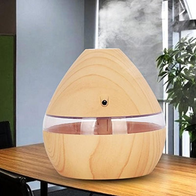 Chinaware 300ML Filter Humidifier Ultrasonic Aroma Essential Oil Diffuser for Office Home Bedroom Living Room Study Yoga Spa - Wood Grain