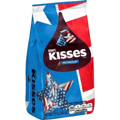 HERSHEY'S KISSES Milk Chocolates Red, White & Blue - 12oz