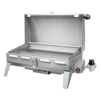 Napoleon PTSS165P-1 Marine Portable Gas Grill with Stainless Steel Burner Up to 9 000 BTUs and 165 Sq. In. Cooking Area in Stainless