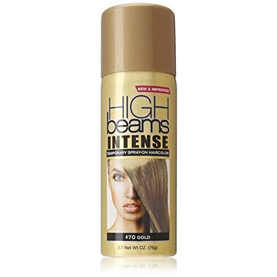 high beams Intense Temporary Spray on Hair Color, Gold, 2.7 Ounce by High Beams