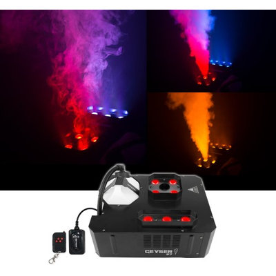 CHAUVET DJ Geyser P7 Compact Fog Machine with RGBA+UV LED and Wireless Remote
